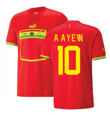 Ghana Andre Ayew #10 Replica Away Stadium Shirt World Cup 2022 Short Sleeve